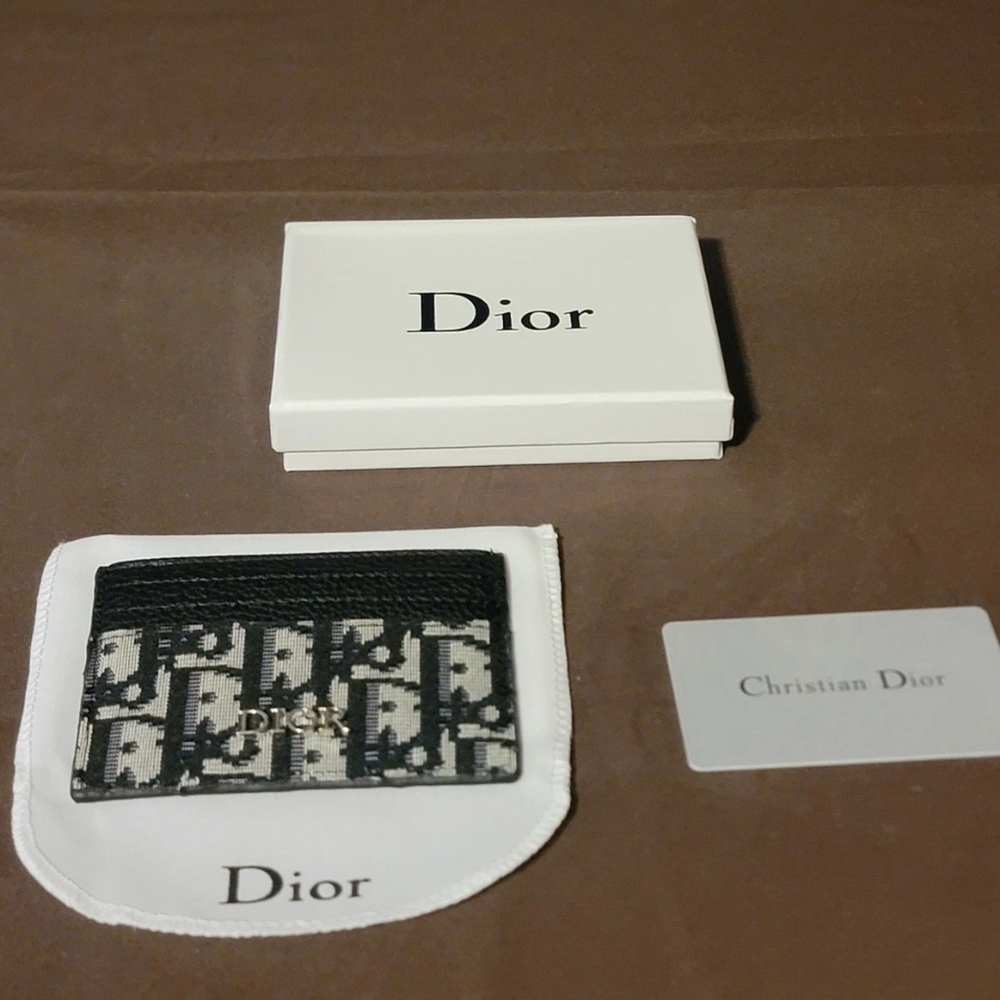 Dior Black and White Card Holder